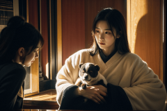 她巧妙地使用了色彩、材质局等元素